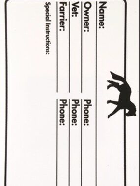 Dry Erase Horse Name Stall Plate 2pack NWT